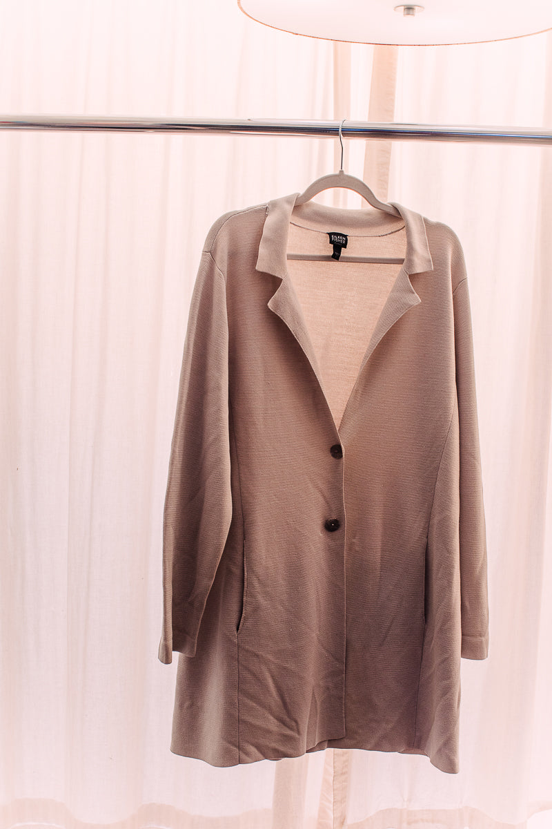 Eileen Fisher 2XL Jacket Silk and Cotton