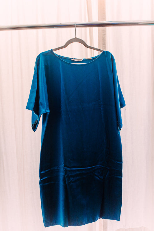 Ports 1961 Size 8 Dress Blue Silk