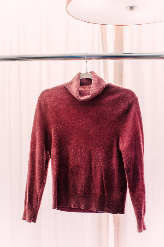 Uniqlo Cashmere Pink Turtleneck XS